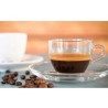 Cerve Set 6 Tazze Tazzine caffe in vetro trasparente senza piatto 7...