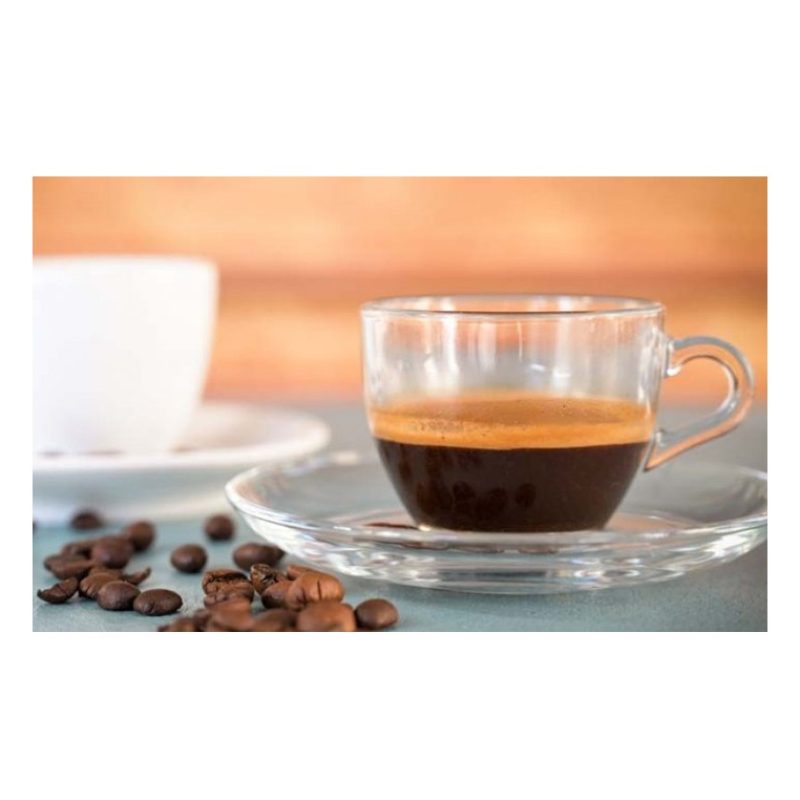 Cerve Set 12 Tazze Tazzine caffe in vetro trasparente senza piatto ...