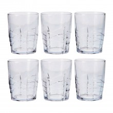 Set 12 Bicchieri in vetro trasparente acqua vino 27CL casa ristorante bar Tivoli