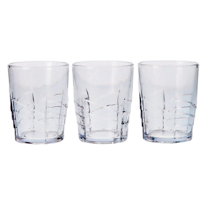 Hongu Set 12 Bicchieri in vetro trasparente acqua vino 27CL casa ri...