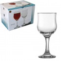 Set 6 calici in vetro trasparente da 24 cl Bevande Acqua vino rosso bicchieri