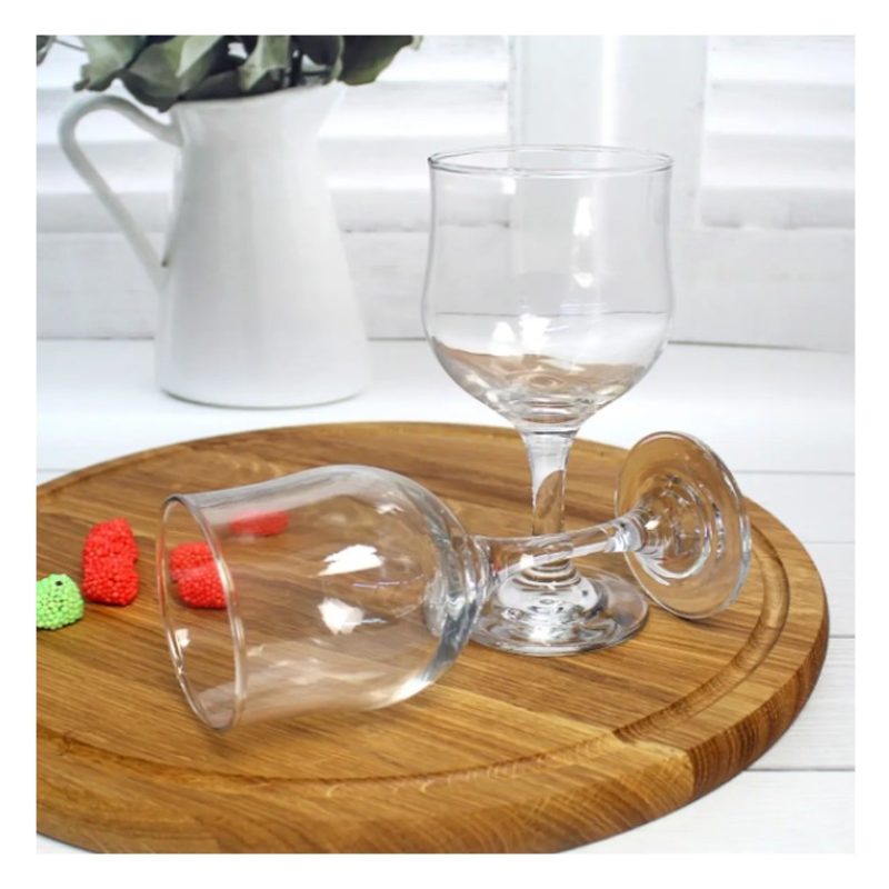 Uniglass Set 6 calici in vetro trasparente da 28 cl Bevande Acqua v...