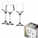 6 bicchieri calici in vetro trasparente da 330 ml Bevande Acqua vino rosso