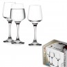 Gicos 6 bicchieri calici in vetro trasparente da 330 ml Bevande Acq...