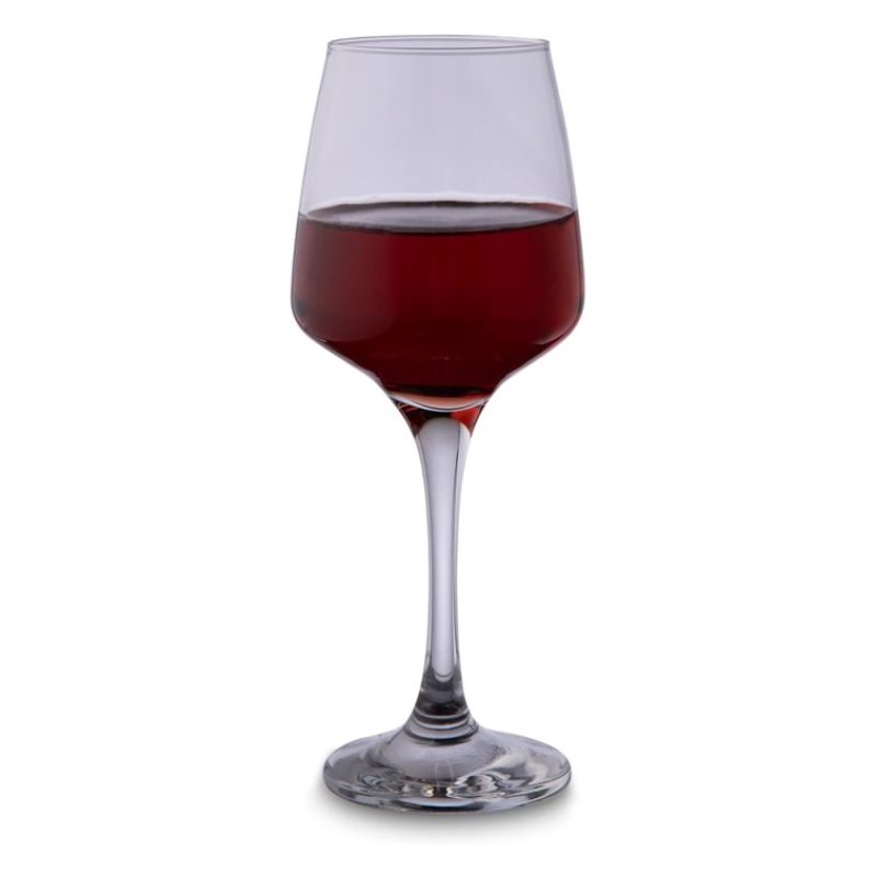 Gicos 6 bicchieri calici in vetro trasparente da 330 ml Bevande Acq...