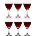Bicchieri Calice Vino Rosso Bianco Set da 6, 350 ml degustazione Lavastoviglie