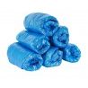 100 pezzi Copriscarpe monouso sovrascarpe PE Calzari elastico blu u...