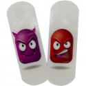 60 Cerotti medi per bambini con emoticon stampati 6 confezioni da 10pz Italia