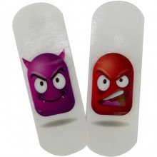 60 Cerotti medi per bambini con emoticon stampati 6 confezioni da 10pz Italia