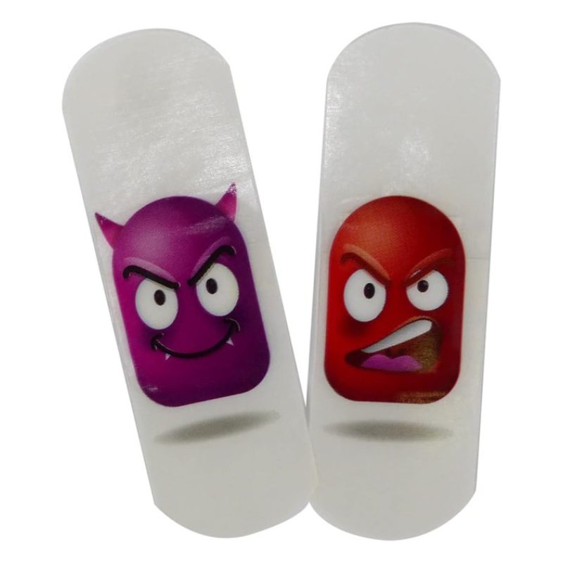 Farma+Line 60 Cerotti medi per bambini con emoticon stampati 6 conf...