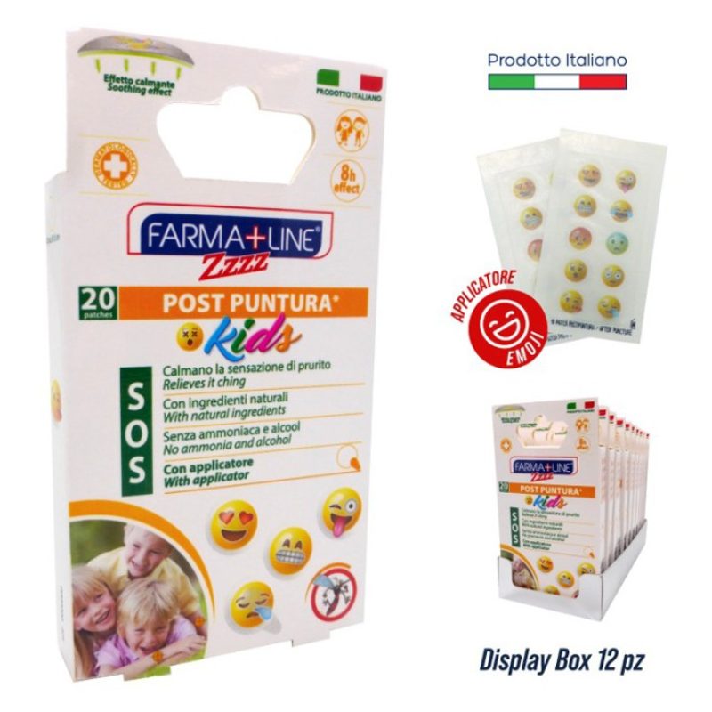Farma+Line 240 Cerotti post puntura Patch sollievo dal prurito leni...