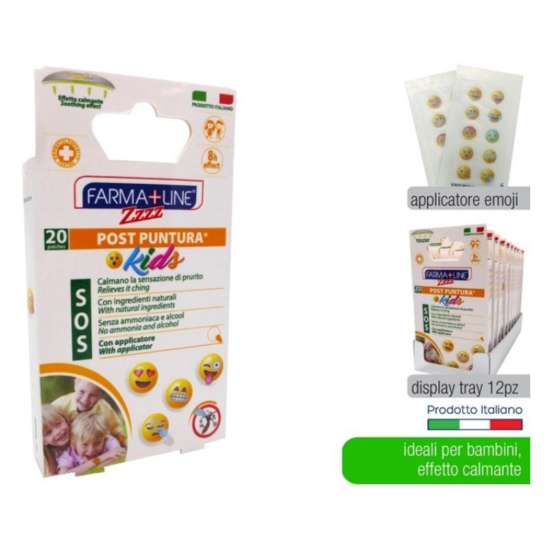 Farma+Line 240 Cerotti post puntura Patch sollievo dal prurito leni...