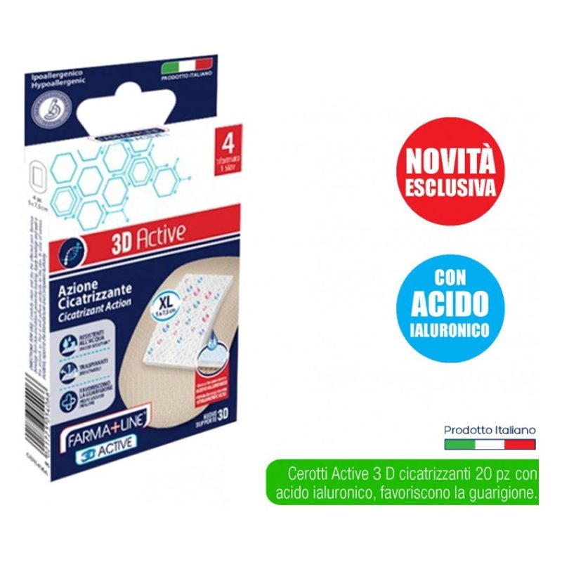 Farma+Line Cerotto XL Cicatrizzante set da 20 pezzi con acido ialur...