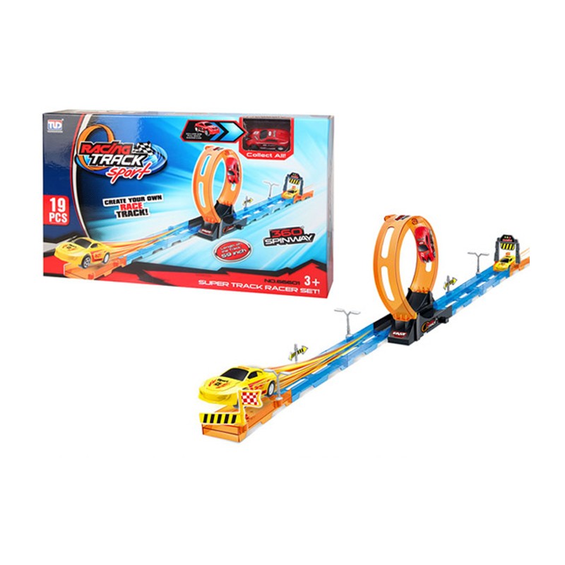 Maxi Pista Giocattolo Giro della Morte Pista componibile Macchinine pper bambini