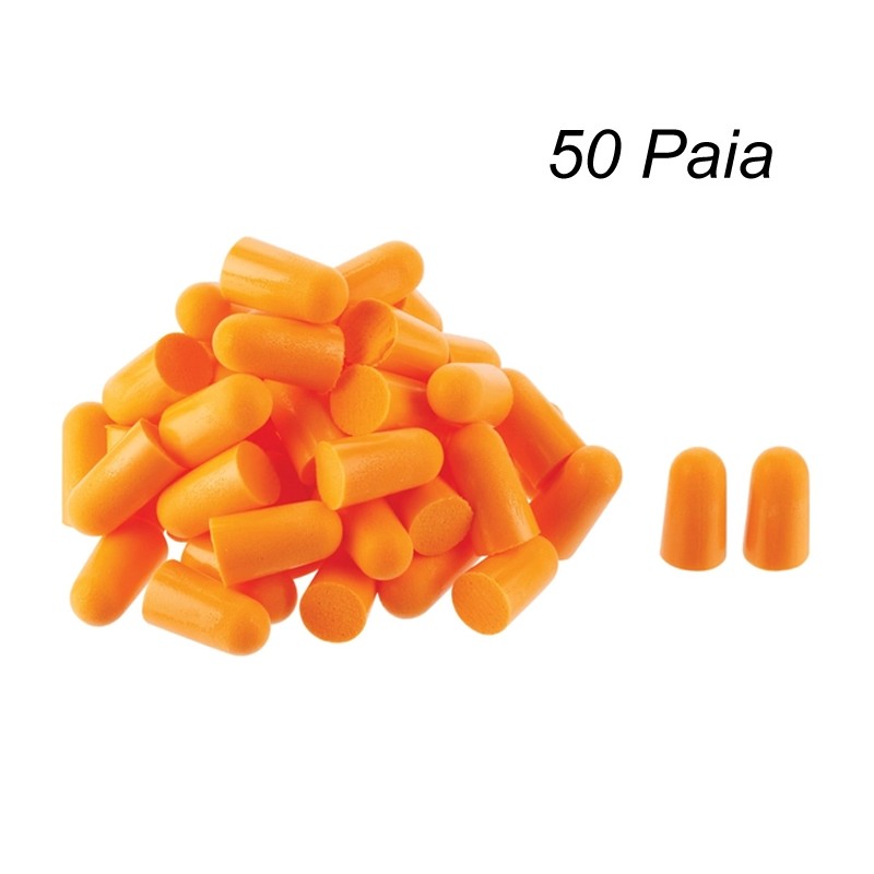 50 Paia di Tappi per orecchie in PU Anti rumore lavoro studio 38 dB Dormire