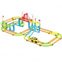 Pista ferrovia con macchinina per bambini giocattolo gioco regalo montabile 3+