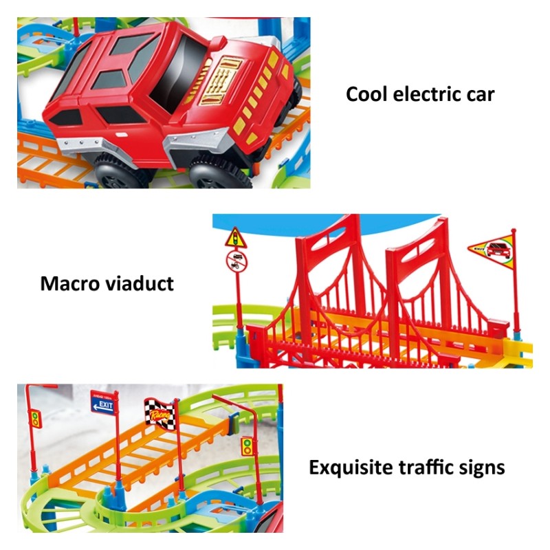 Giaquinto Pista ferrovia con macchinina per bambini giocattolo gioc...