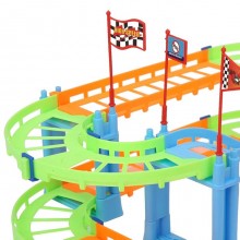 Pista ferrovia con macchinina per bambini giocattolo gioco regalo montabile 3+