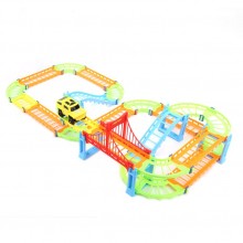 Pista ferrovia con macchinina per bambini giocattolo gioco regalo montabile 3+