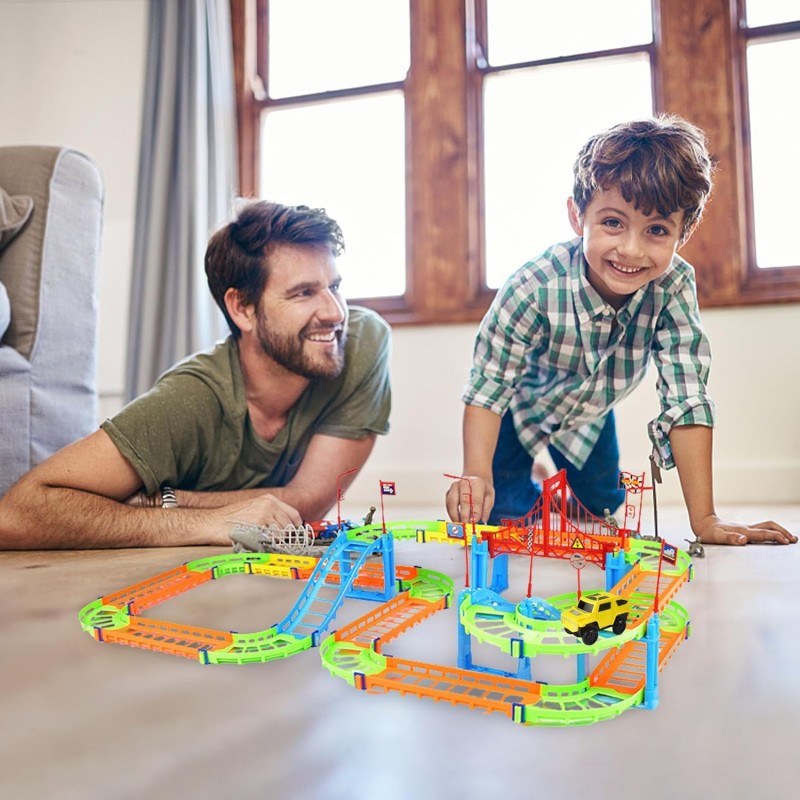 Giaquinto Pista ferrovia con macchinina per bambini giocattolo gioc...