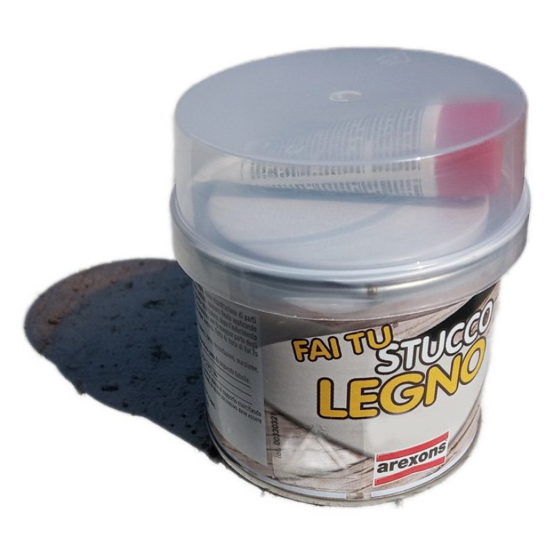 Arexons Stucco per legno colore bianco in pasta 200 gr carteggiabil...