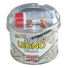 Arexons Stucco per legno colore bianco in pasta 200 gr carteggiabil...