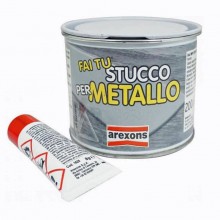 Stucco Metallico per carrozzeria auto bicomponente catalizzatore 200gr Arexons