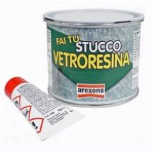 Stucco per vetroresina pasta Carrozzeria Auto Nautica 200g catalizz...
