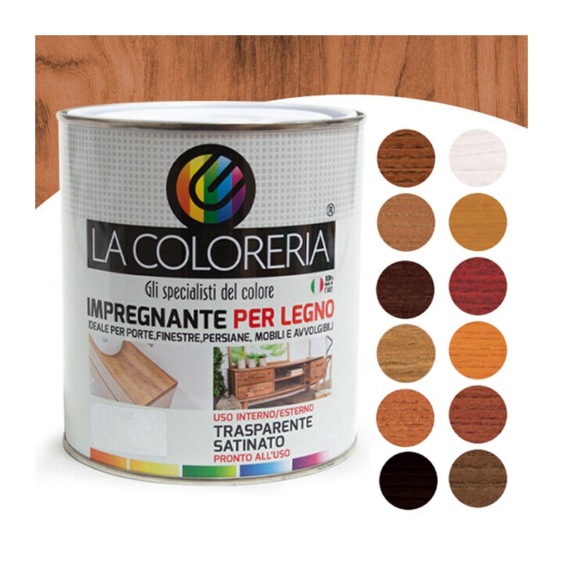 Impregnante legno esterni 750ml cerato professionale protettivo vari colori