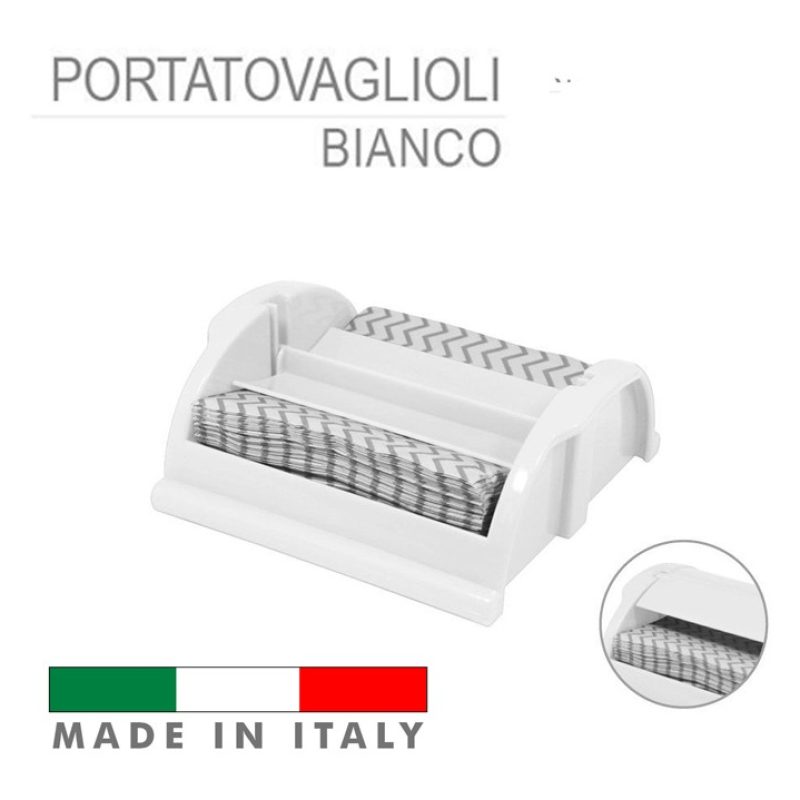 In cucina Portatovaglioli da Tavola in plastica bianca ferma porta ...