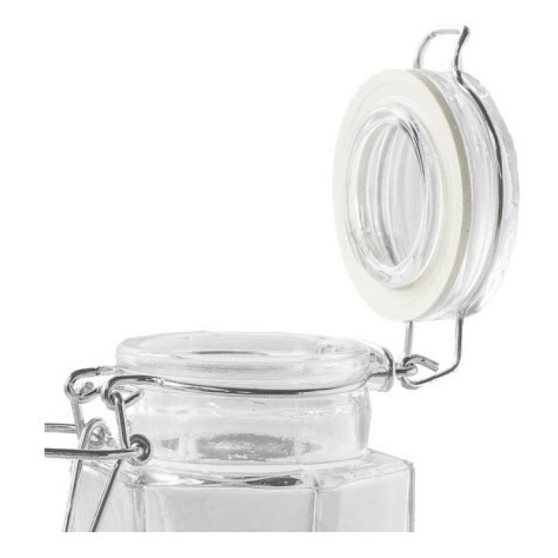24 Barattoli in vetro per conserve vasetti 90ml con chiusura ermeti...
