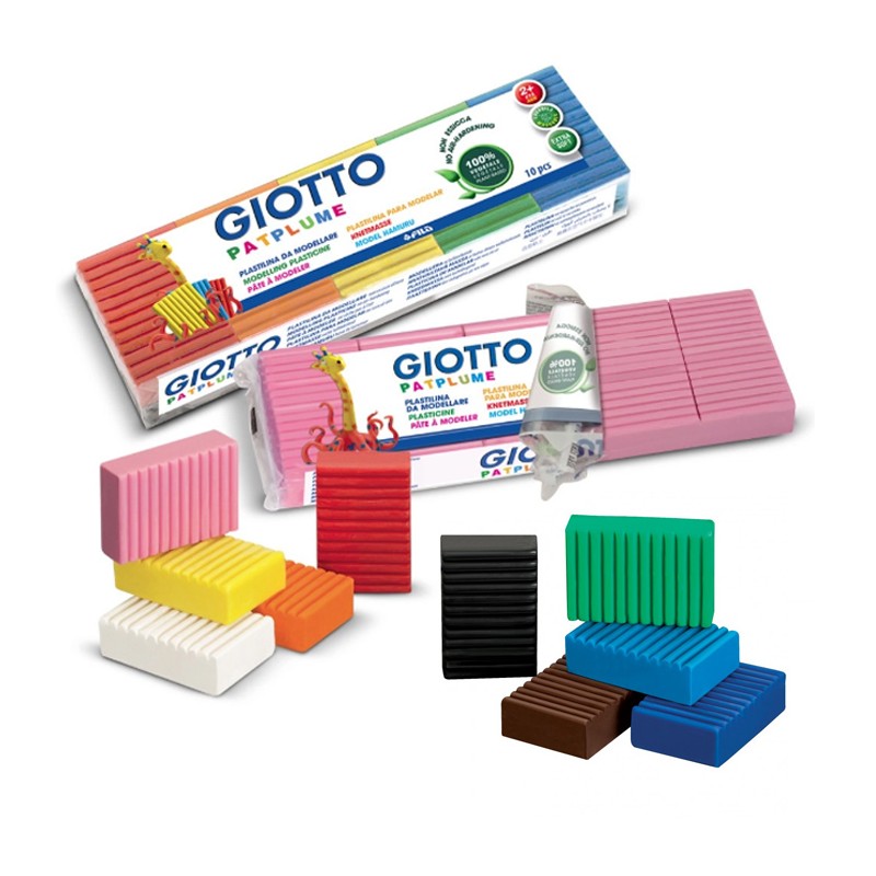 Originale Giotto Patplume Panetto plastilina 350gr 2 PZ colore selezionabile