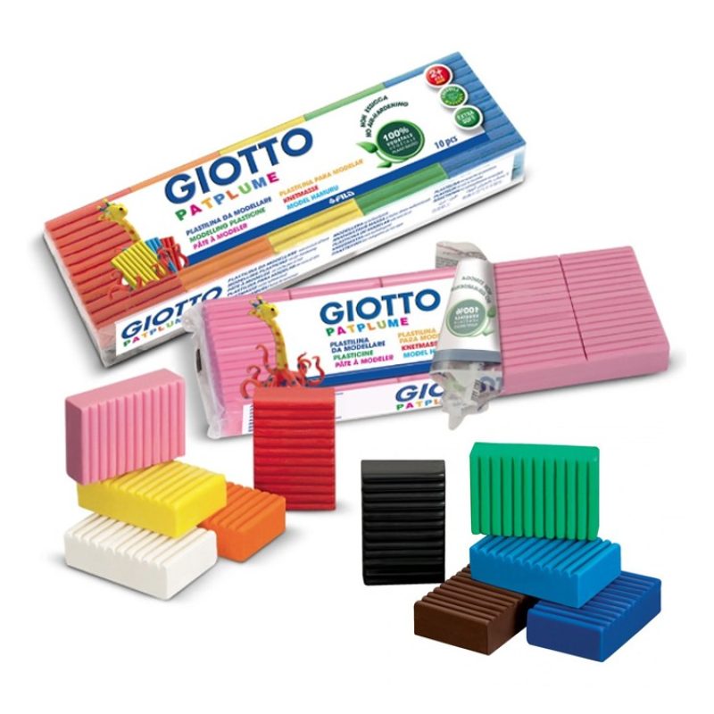 Fila Originale Giotto Patplume Panetto plastilina 350gr 2 PZ colore...