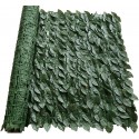 Siepe sintetica 1X3 MT artificiale foglie fogliame edera supporto recinzione