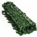 Siepe sintetica 1X3 MT artificiale foglie fogliame edera supporto recinzione