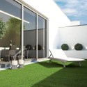 Prato sintetico 10mm Finta erba sintetica esterno giardino tappeto rotolo 1x25m