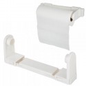 Portarotolo da parete Porta Rotolo Carta Da Cucina In plastica bianca regolabile