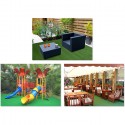 Prato sintetico 10 mm manto erboso erba finta giardino tappeto esterno 1x25m