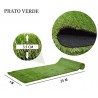 Prato sintetico manto erboso erba finta realistica giardino 25/30/3...