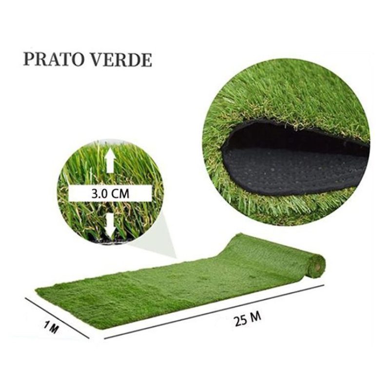 Prato sintetico manto erboso erba finta realistica giardino 25/30/3...