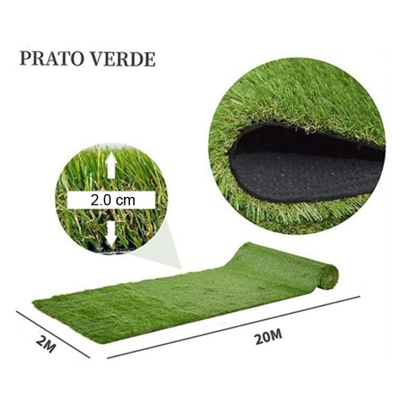 Prato Sintetico Hongu 20 mm, Rotolo 2 × 20 m for category_name