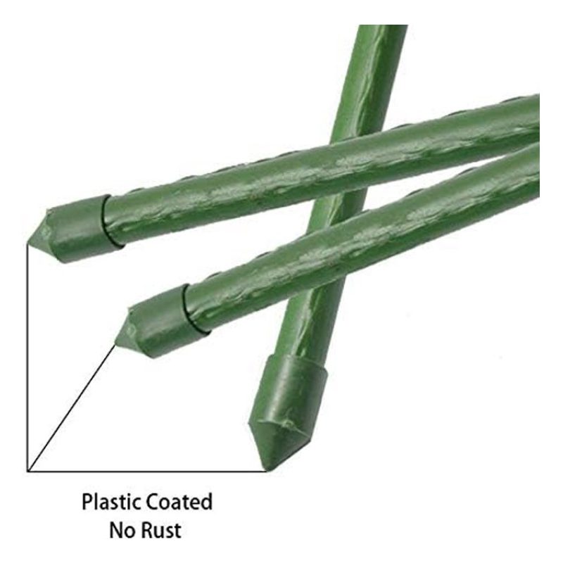 New Arcobaleno 25x Tutori per piante 90cm Ø11mm verde in metallo Ba...