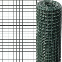 Rete Metallica per Recinzioni giardino Plastificata Rigida rotolo da 1x10 m  
