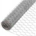 Rete metallica zincata da 1x10 mt per gabbie polli pecore maglia esagonale 16mm