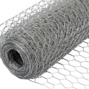 Rete metallica zincata da 1x10 mt per gabbie polli pecore maglia esagonale 16mm