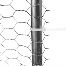 Rete metallica zincata da 1x10 mt per gabbie polli pecore maglia esagonale 16mm