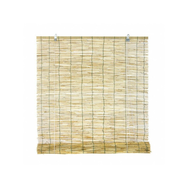 Tapparella Arella 120x260 cm in bambù con carrucola legata con cotone finestra