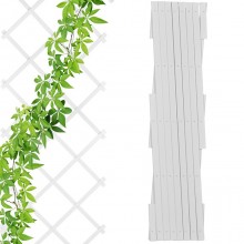 Traliccio Estensibile in PVC colore bianco 2x1M 1x1M  piante rampicanti balcone