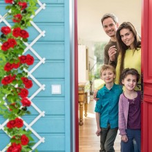 Traliccio Estensibile in PVC colore bianco 2x1M 1x1M  piante rampicanti balcone