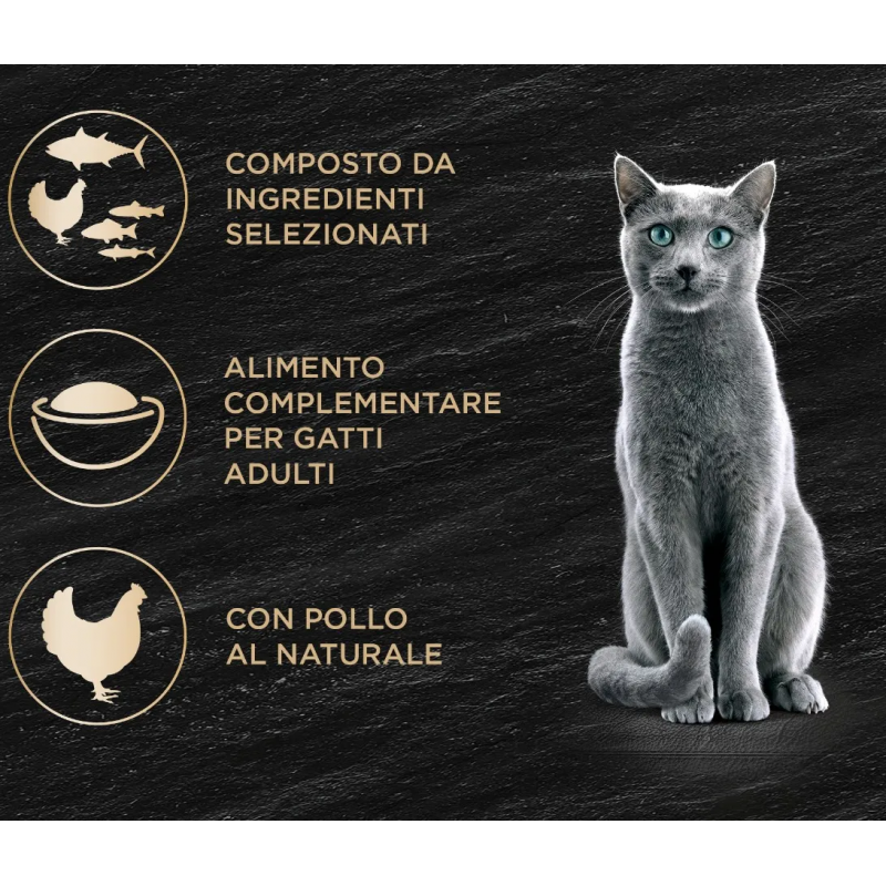 Sheba Sheba Filets gusto Pollo al naturale Cibo Umido Gatto Cat Lat...